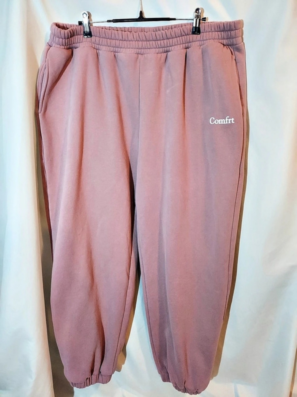 Comfrt Cloud Jogger Sweatpants 2XL Dusty Pink Mauve Oversized Fleece Lounge